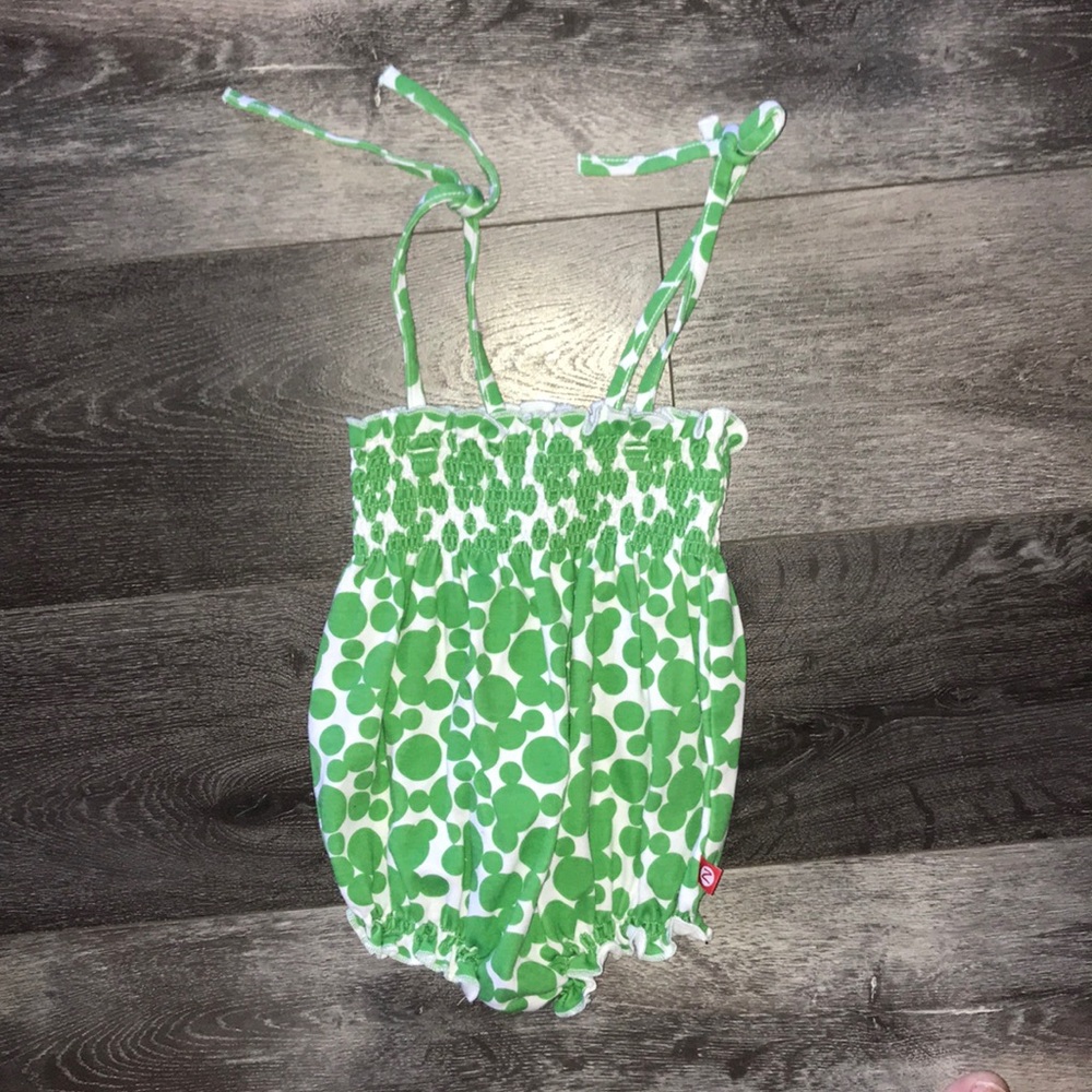 💚Green Dotted Romper💚